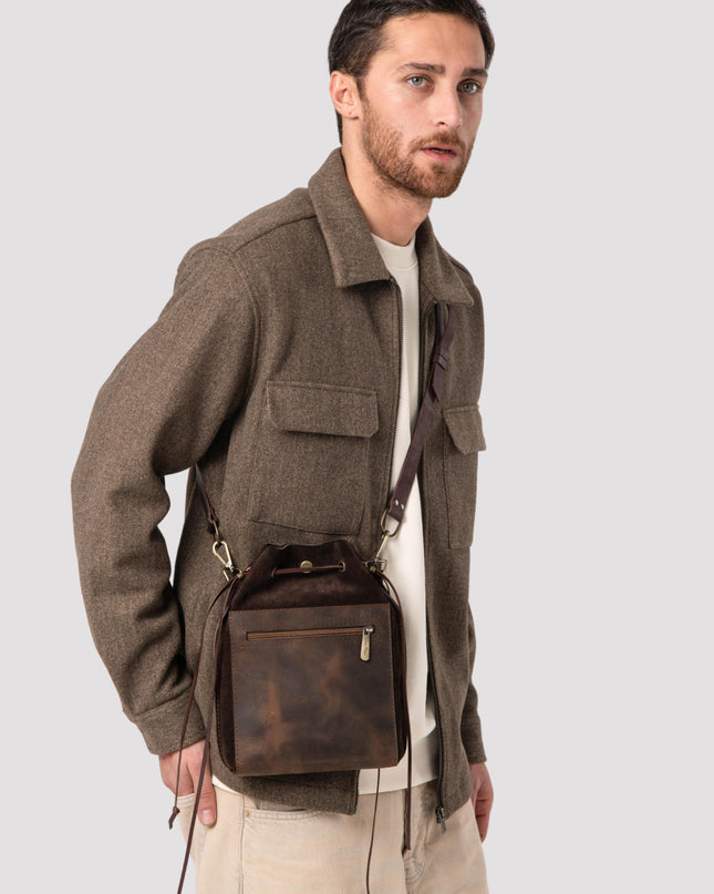 Suede Leather Pouch Bags