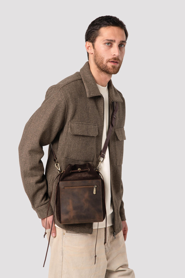 Suede Leather Pouch Bags