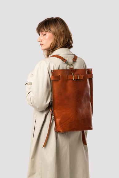 Large Leather Backpack Purse