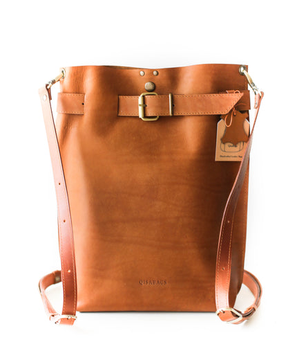 Medium Leather Backpack Purse