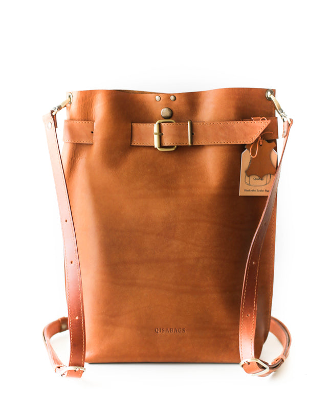 Medium Leather Backpack Purse