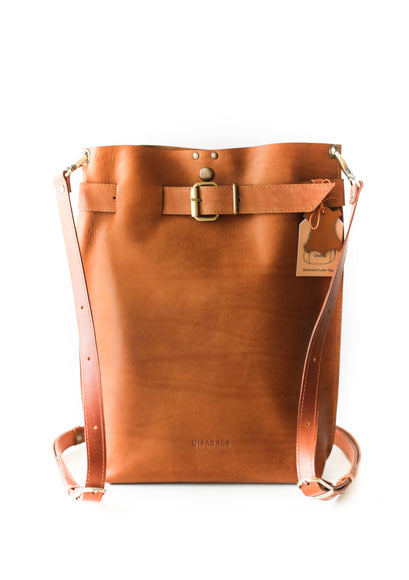 Medium Leather Backpack Purse