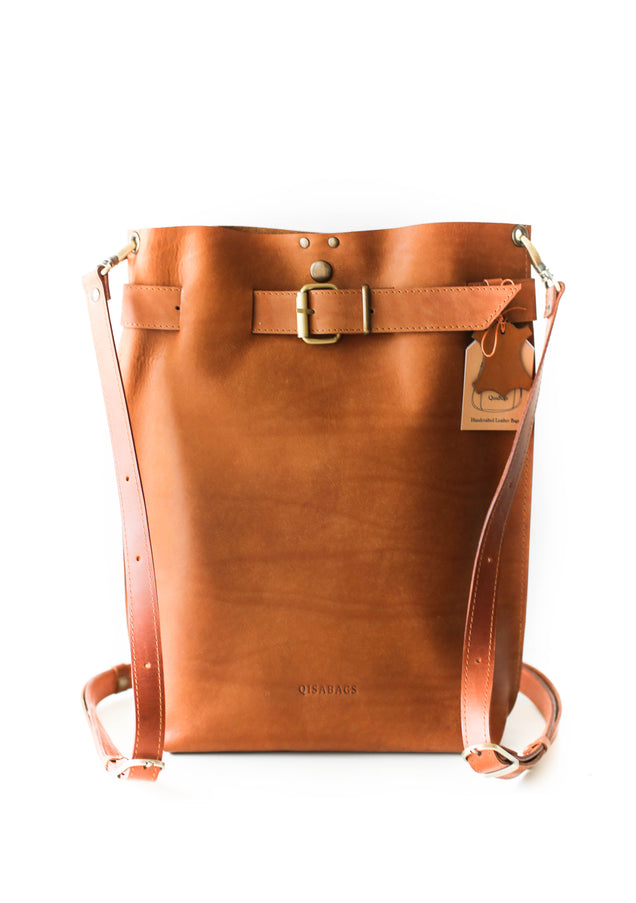 Medium Leather Backpack Purse