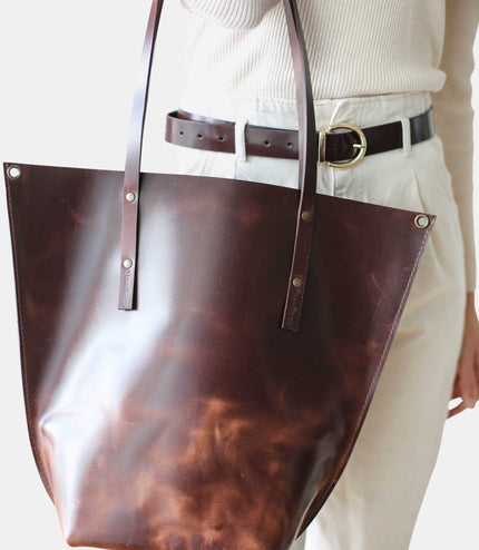 Leather Boat Tote