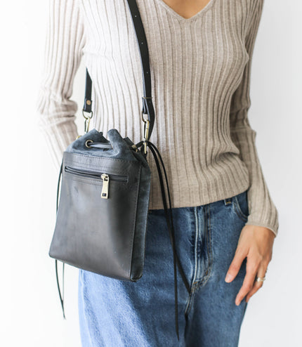 Suede Leather Pouch Bags