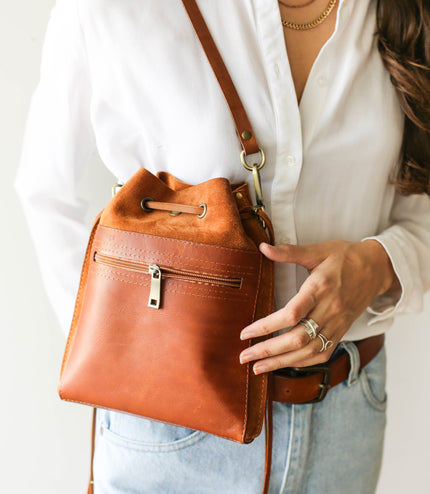 Suede Leather Pouch Bags