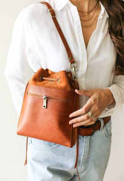 Suede Leather Pouch Bags
