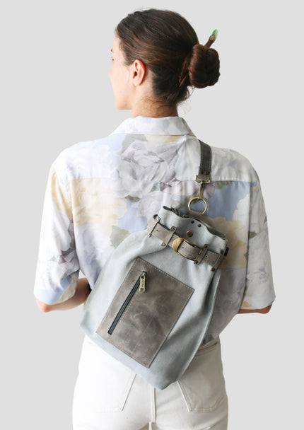 Suede Leather Sling Bag