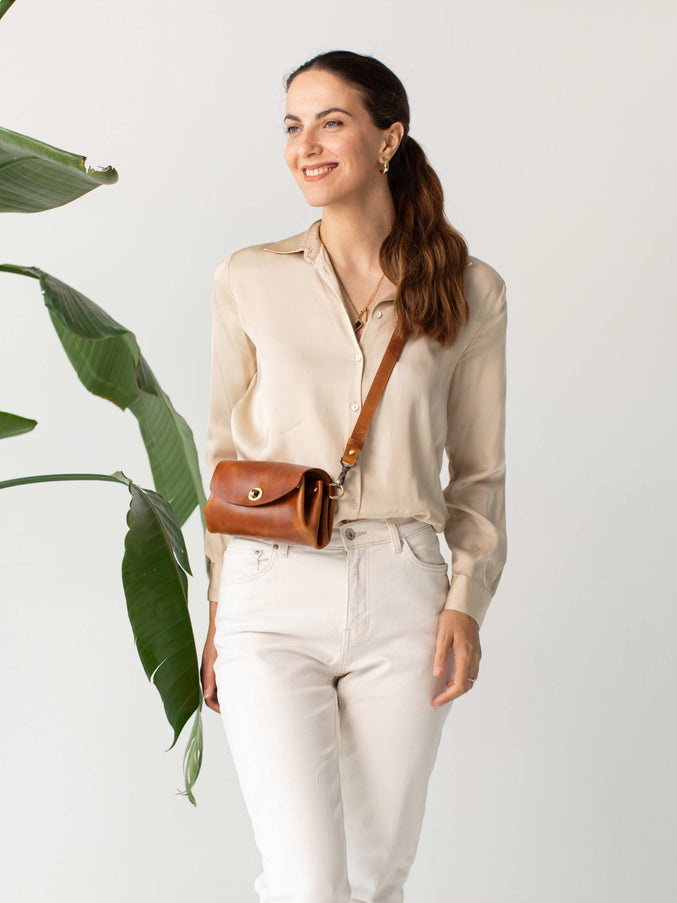 Donatella Mini Leather Purse
