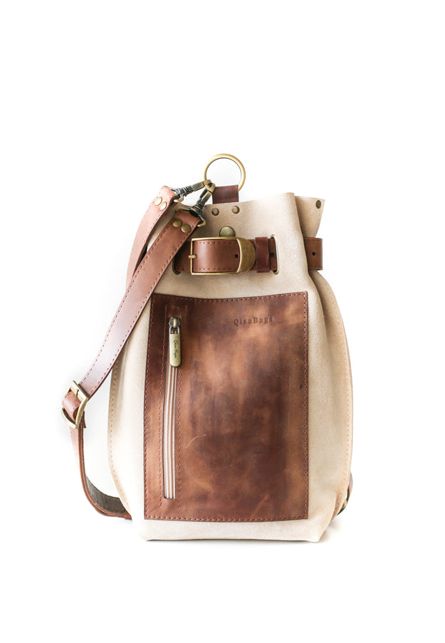 Suede Leather Sling Bag