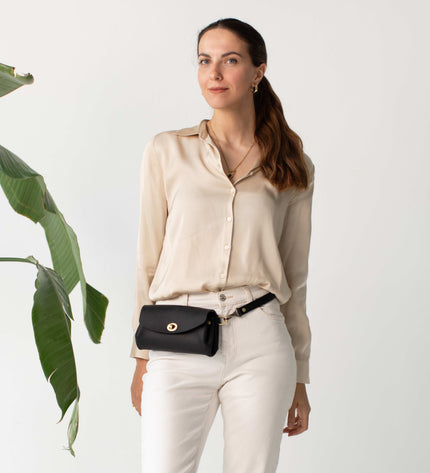 Donatella Mini Leather Purse