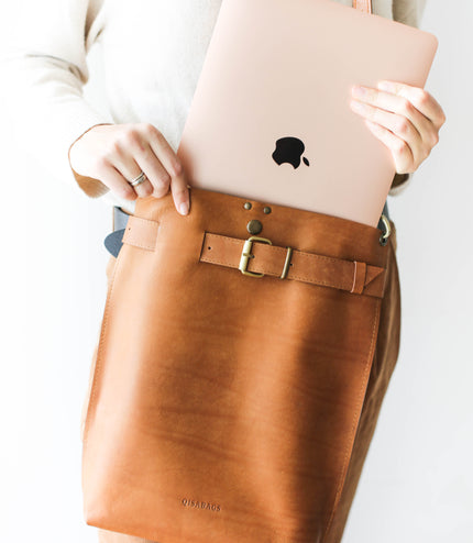 Medium Leather Backpack Purse