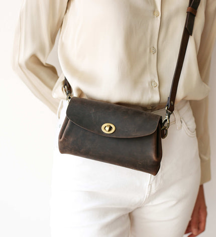 Donatella Mini Leather Purse