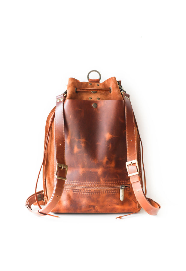 Designer Suede Backpack
