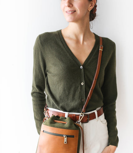 Suede Leather Pouch Bags