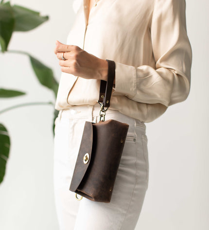 Donatella Mini Leather Purse