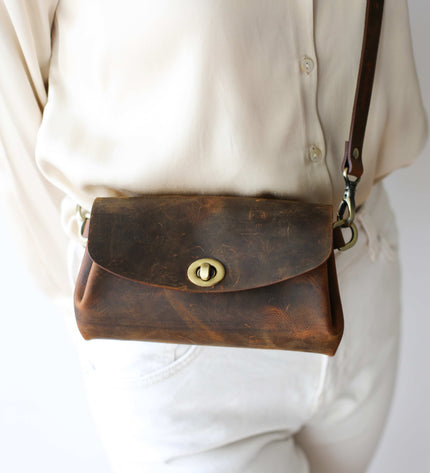 Donatella Mini Leather Purse