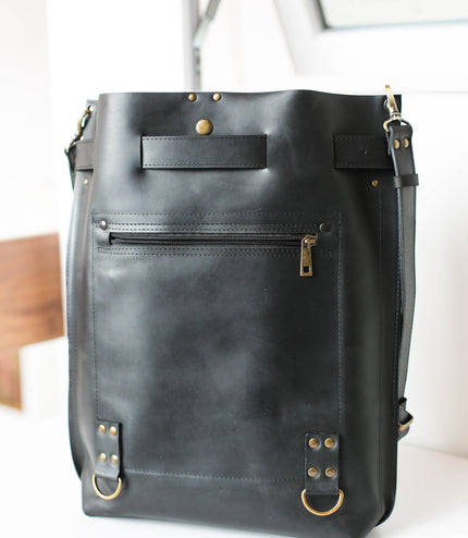 Medium Leather Backpack Purse