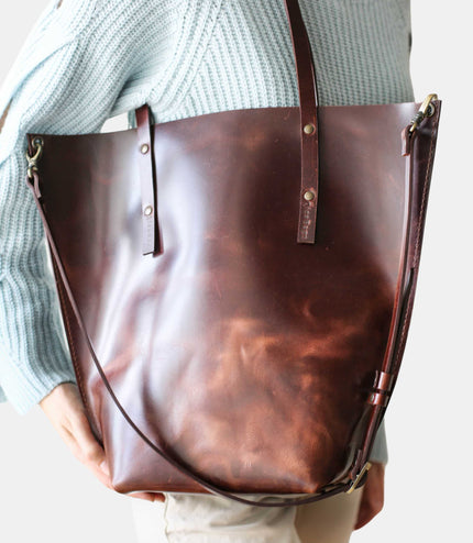 Leather Boat Tote