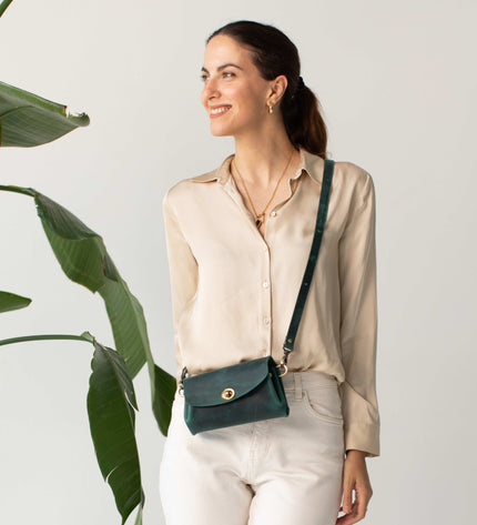 Donatella Mini Leather Purse