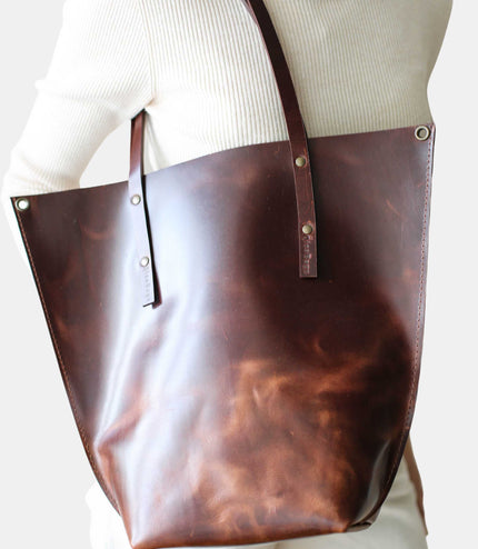 Leather Boat Tote