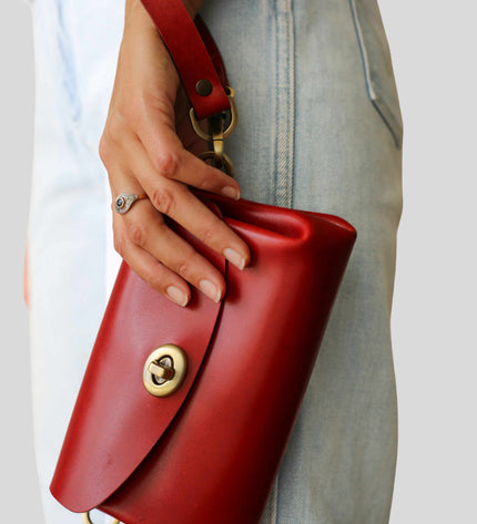 Donatella Mini Leather Purse