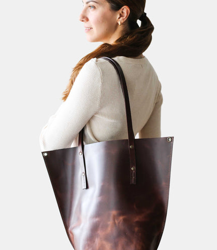 Leather Boat Tote