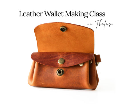 Leather Wallet Making Class in Tbilisi
