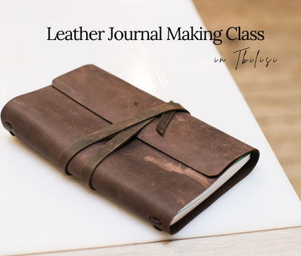 Leather Journal Making Class in Tbilisi