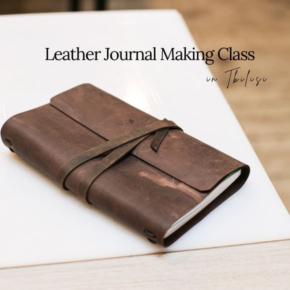 Leather Journal Making Class in Tbilisi