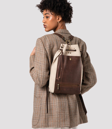 Designer Suede Backpack