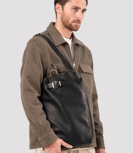 Large Leather Backpack Purse