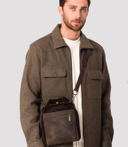 Suede Leather Pouch Bags