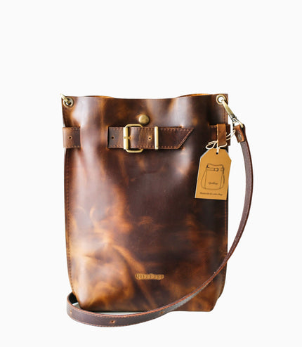 Dark Brown Standard Leather Bag