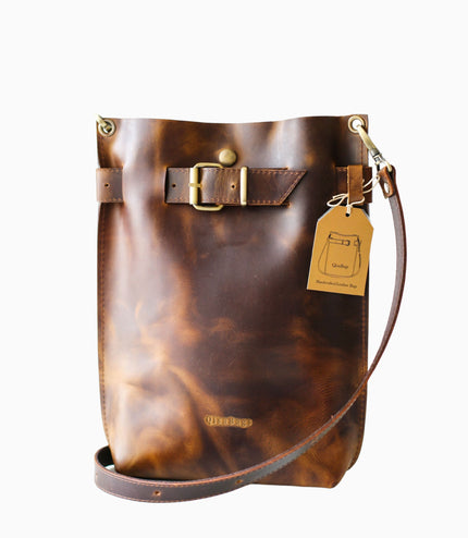 Dark Brown Standard Leather Bag