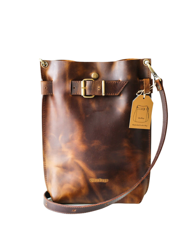 Dark Brown Standard Leather Bag