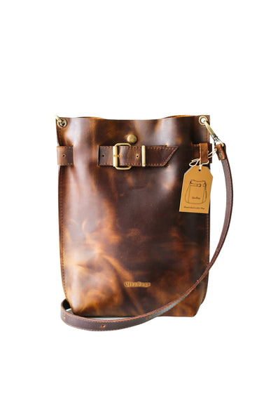 Dark Brown Standard Leather Bag